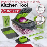 TOALLWIN Nieuw Product Keuken Gadgets Voedselhakker Ui Mandoline Snijder Groentesnijder Multifunctionele Groentehakker met Opvangbak