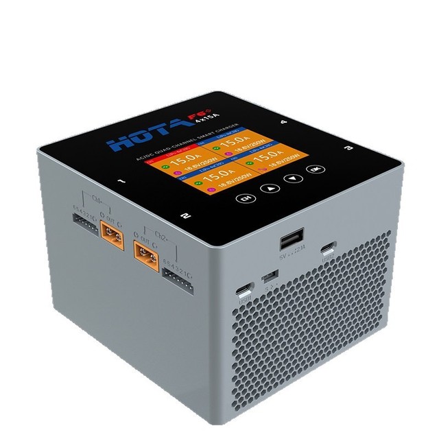 HOTA F6 Ultra 1000W Four-Channel Dual-Mode FPV Battery Smart Balancing Charger AC120-240V Input Temperature Protection