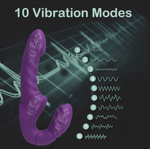 Masturbateur féminin <span class=keywords><strong>Triple</strong></span> choc gode vibrateur Double tête Dragon Pulla lesbienne faux pénis produits sexuels gode simulé - Product Image 2