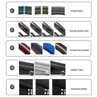 Volant sport en cuir en fibre de carbone pour Volkswagen VW Modèles Golf 7.5 GTI GTD R-Line Golf 7 MK7 CC POLO Passat SCIROCCO