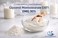 Monostéarate de glycérol de qualité alimentaire E471 (DMG90%) Émulsifiants et épaississants Stabilisants 25kg/sac