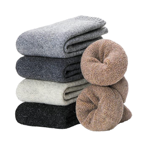 Mid-Tube Thickened Winter Lamb Camel Wool Socks Unisex Men's Women's Warm Crew Breathable Anti-Bacterial Casual - Product Image 1