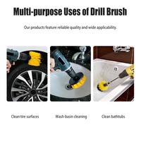 Kit de brosses de nettoyage pour perceuse, 3 pièces, outil de nettoyage pour la maison, la voiture