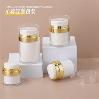 Logo douanier 15g 30g 50g 80g 100g presse type bouteille de crème sous vide voyage portable pot sans air bouteille de crème pour le visage