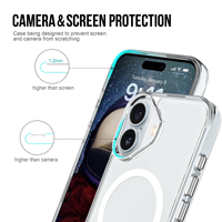 Coque de protection magnétique antichoc pour iPhone 17 18 – Étui antichute Funda Para