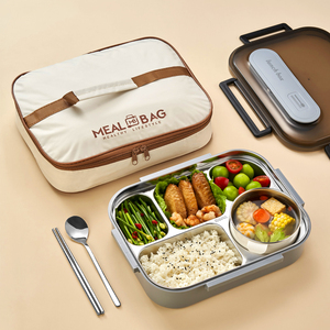 Boîte à Lunch Portable Isotherme en Acier Inoxydable 316 avec Plusieurs Compartiments - Product Image 3