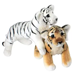 I più nuovi giocattoli animali della giungla personalizzati morbidi peluche di volpe di procione giraffa elefante tigre bianca
