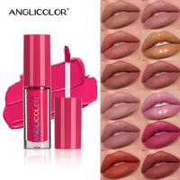 Gloss à lèvres liquide nacré vegan en gros, 12 couleurs, brillant fin, imperméable, hydratant, effet repulpant, gloss à lèvres fruité, taille standard