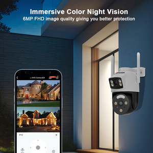 HFW HD 6MP a doppia lente Ptz fotocamera CMOS Wifi CCTV telecamera <span class=keywords><strong>di</strong></span> sicurezza Wireless impermeabile obiettivo 3.6mm telecamera <span class=keywords><strong>di</strong></span> <span class=keywords><strong>sorveglianza</strong></span> e rete Ip - Product Image 6