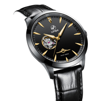 Montre mécanique au design personnalisé, nouveau boîtier au design unique, mouvement professionnel et pratique avec boîtier de transmission, montre mécanique