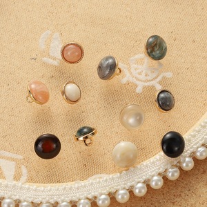 กระดุมทองเหลืองคุณภาพสูงแบบฝังพลอยเรซินสำหรับเสื้อโค้ทของผู้หญิงเครื่องประดับเสื้อผ้าเด็ก - Product Image 2