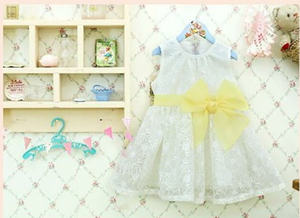 Ropa Infantil al por Mayor, Vestido de Encaje sin Mangas con Lazo para Niñas, Estilo Princesa, para Fiestas, de un Fabricante Chino - Product Image 6