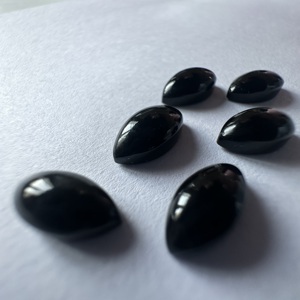 Royal TFH Onyx Noir Naturel Cabochon Marquise Qualité AAA Pierre Précieuse Polie à la Main 3x6MM à 10x20MM - Product Image 2