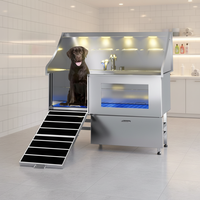 Baignoire de Luxe Écologique en Acier Inoxydable pour Animaux de Compagnie, Piscine de Lavage Universelle Épaissie Antidérapante pour Chiens, Baignoire Spéciale pour Chats et Chiens