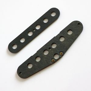 Donlis定制黑色平板镍银盖TL吉他琴颈拾音器套件，带Alnico 5/2杆 - Product Image 2