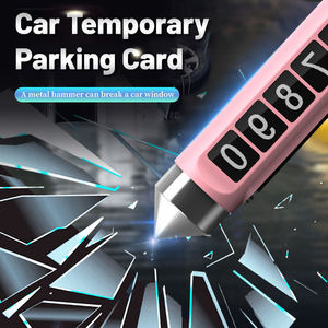 Cartellino di Parcheggio Temporaneo in Metallo per Auto, Segnale di <span class=keywords><strong>Stop</strong></span>, Targa Telefonica, Cartellino Popolare per Vetri Rotti - Product Image 4