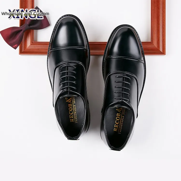 Sapatos formais de casamento masculinos, sapato de mão flexível e delicado para festas matinais e ocasiões formais, sapatos de couro de textura