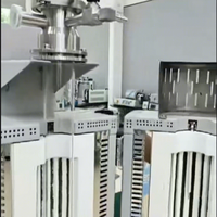 HT 1200 ℃   Tungku Tabung Fluidized Bed Vertikal Laboratorium, Tungku Reaktor Fluidized Bed Kuarsa Suhu Tinggi