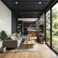 Solution de maison conteneur éco-responsable, cabane préfabriquée extensible, maison de glamping et unité de séjour modulaire élégante pour les vacances