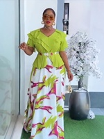 Robe longue africaine grande taille pour femmes, nouvelle mode printemps/été, robes imprimées, robe musulmane, robes de style africain