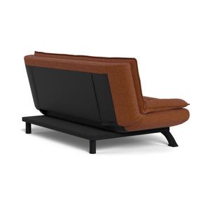 Canapé-lit carré moderne inclinable multifonctionnel pliable double usage en tissu rembourré pour salon, chambre, appartement, petit format - Product Image 4
