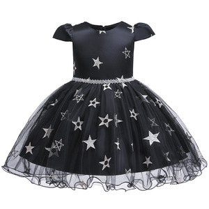 Costume de sorcière pour filles, robe à imprimé étoiles violettes avec chapeau, tenue de cosplay d'Halloween, 5-7 ans - Product Image 5