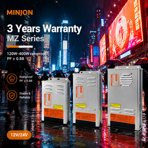 <span class=keywords><strong>Transformateur</strong></span> <span class=keywords><strong>LED</strong></span> MINJON MZ150-12 de haute qualité, semi-étanche IP45, <span class=keywords><strong>12V</strong></span>/24V, garantie 3 ans, pour grands aménagements extérieurs - Product Image 1