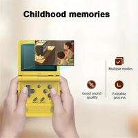 Console de jeu rétro Powkiddy V90, écran LCD 3 pouces, batterie 1020 mAh, mémoire 16 Go, 15000 jeux, console de jeu portable pliable à clapet