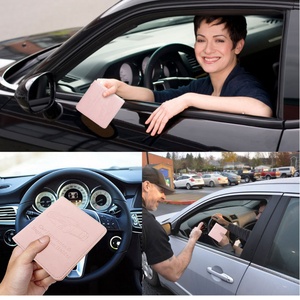 Boshiho Custom Auto Leather Cardholder PVC Driver's License Registration Registration <b>Document</b> Wallet Certificate <b>Bags</b> - Product Image 6