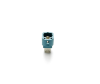 Conector Universal Fakra de 4 Pines, Código HSD Z, Azul Agua/5021, Macho, Recto, Vertical, Montaje en PCB, Soldadura, 50 335V, para Automóvil