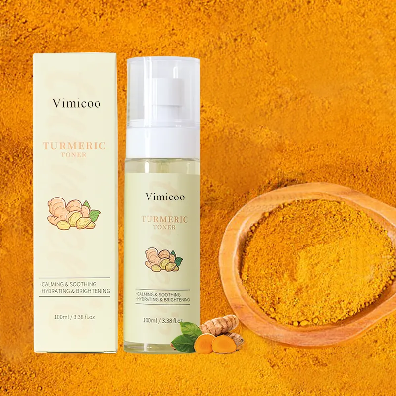 Factory Direct Sell Facial Beauty Hydrating Moisturizing Organic Herbal Skin Care Vitamin C Tumeric Turmeric Face Toner Spray