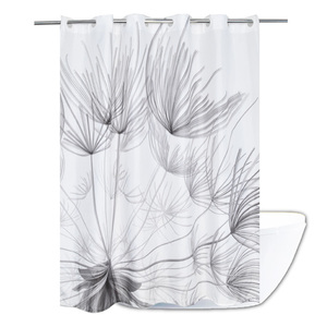 <span class=keywords><strong>Tropical</strong></span> Gris Feuille 100% Polyester Imperméable <span class=keywords><strong>Rideau</strong></span> <span class=keywords><strong>De</strong></span> <span class=keywords><strong>Douche</strong></span> En Tissu - Product Image 1