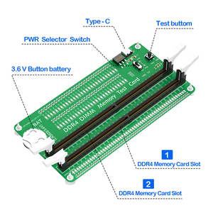 Bộ nhớ máy tính để bàn DDR4 cho thẻ kiểm tra với các chỉ số LED chẩn đoán ngắn mạch trục trặc có sẵn - Product Image 2