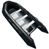 Kapal Karet Dapat Dilipat 15ft 470Cm Hypalon/PVC Kecepatan Tinggi dengan Lantai Aluminium
