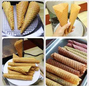 آلة صنع مخاريط الآيس كريم والوافل بشكل مخروطي غير لاصق، تعمل بجهد 110 فولت و220 فولت، قابلة للتخصيص - Product Image 5