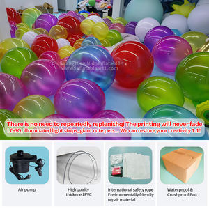 रंगीन पारदर्शी pvc वाटरप्रूफ इंफ्लेटेबल पार्टी सजावट निडो ब्रांड - Product Image 3