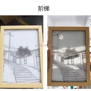 Instelbare Helderheid Led Verlichting Schilderij Decoratieve Slaapkamer Nachtlampje Komische Schetsen Anime Ontwerp Creatieve Geschenken - Product Image 6