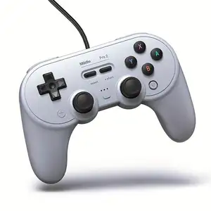 8BitDo Pro 2有线控制器，用于交换机、窗户、蒸汽甲板和覆盆子皮 (灰色版)