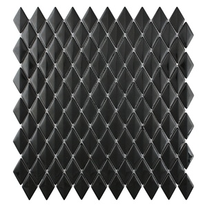 Mosaico de Vidrio Brillante Rojo con Diamantes Biselados Iridiscentes Esmaltados Personalizados de Fábrica para Revestimiento de <span class=keywords><strong>Cocina</strong></span> - Product Image 5