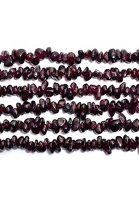 <b>Red</b> Garnet Tiny Nugget Chip <b>Beads</b> Hyderabad Uncut Gemstone 16 Inch 32 Inch Strand - Product Image 4