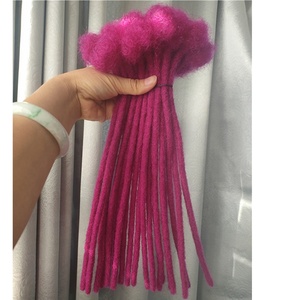 Tóc tết móc handmade dreadlocks 100% tóc người Remy Trung Quốc mềm mại, kích thước 0.<span class=keywords><strong>4</strong></span>-1.2cm - Product Image 1