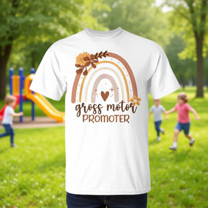 Camiseta Pediátrica Rainbow PT, Camiseta de Terapia Física para Promover la Motricidad Motora, para Fines Promocionales - Product Image 3