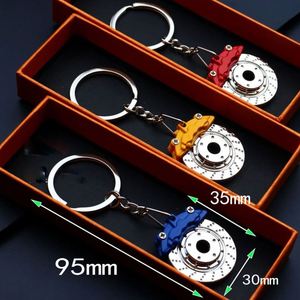 Porte-clés créatif en alliage de zinc en forme de disque de frein pour modification automobile, idéal pour la vente en gros et comme cadeau - Product Image 4