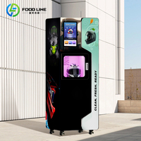 Distributeur automatique de nettoyage de casques à ions négatifs et parfum frais, cycle rapide 5-8 minutes, unité de vente en libre-service