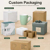 Mug Kopi Modern 11oz dari Porselen Tulang Putih Bentuk Kerucut untuk Sublimasi, Cocok untuk Hadiah DIY yang Dipersonalisasi