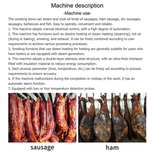 Ps <strong>Commercial</strong> Automatic Fish <strong>Smoker</strong> <strong>Oven</strong> High Capacity 50-1000kg/day Easy Operation 220V/380V Customizable - Product Image 6