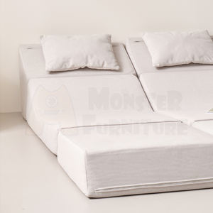 Isla Compressed Sofa Vacuum Packed <b>Foam</b> Sofa Quick Setup No Assembly Required Smart <b>Waterproof</b> Fabric Stain Resistant Removable - Product Image 4