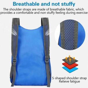 Sac pliable ultraléger pour hommes et femmes, sac à dos étanche de grande capacité, sacs de voyage portables légers, sac à dos de sport de plein air - Product Image 3