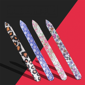 WellGLNF-003 cam tırnak törpüsü yaratıcı moda cam tırnak törpüsü parlatma çivi manikür araçları özelleştirilebilir Logo kristal tırnak törpüsü kiti - Product Image 6