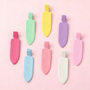 <strong>Colorful</strong> Metal No Crease Hair Clips Matte Non Slip Hair Grips Durable Women's <strong>Fashion</strong> Styling Clips Skin Care Makeup Accessories - Product Image 1